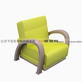 3D單人沙發(fā)模型