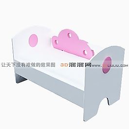 3D兒童床模型