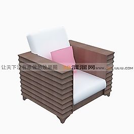 3D單人沙發(fā)模型