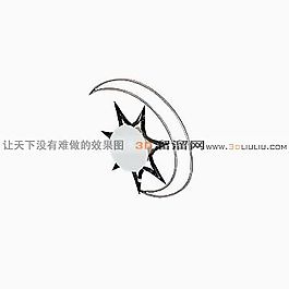 3D壁燈模型