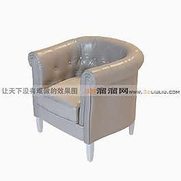 3D單人沙發(fā)模型