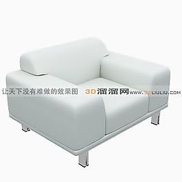 3D單人沙發(fā)模型