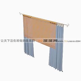 3D百折簾模型