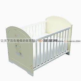 3D嬰兒床模型