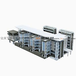 3D住宅樓模型
