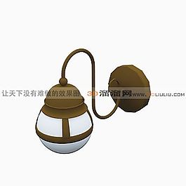 3D壁燈模型