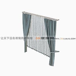 3D百折簾模型