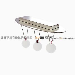 3D餐廳吊燈模型