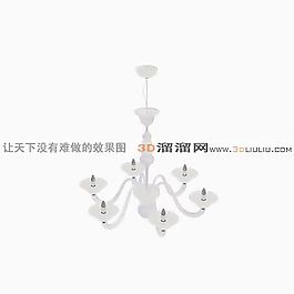 3D歐式水晶吊燈模型
