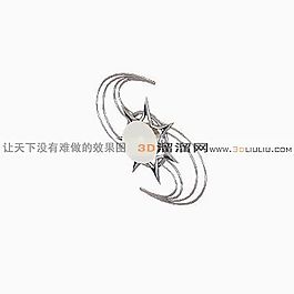 3D歐式壁燈模型