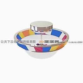 3D吸顶灯模型
