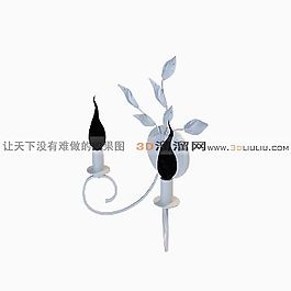 3D歐式壁燈模型
