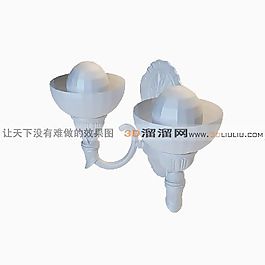 3D歐式壁燈模型