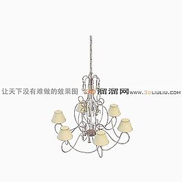 3D歐式吊燈模型