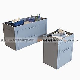 3D邊柜模型