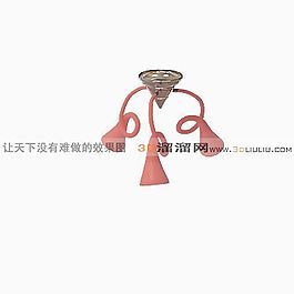 3D吸頂燈模型