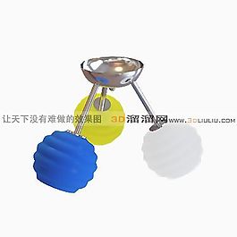3D吸頂燈模型