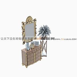 3D梳妝臺(tái)模型
