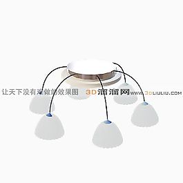 3D吸頂燈模型