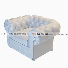 3D單人沙發(fā)模型