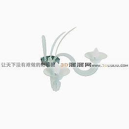 3D歐式水晶壁燈模型