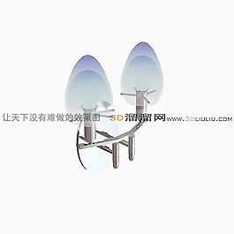 3D壁燈模型