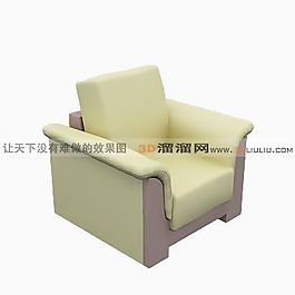 3D單人沙發(fā)模型
