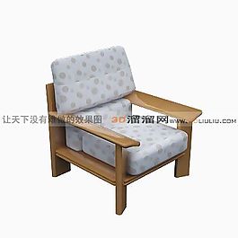 3D單人沙發(fā)模型