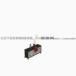 3D邊柜模型