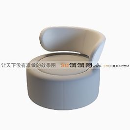 3D單人沙發(fā)模型
