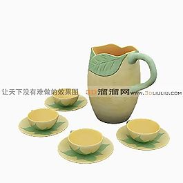 3D茶具模型
