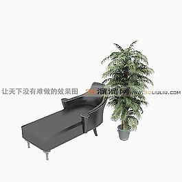 3D沙发床模型