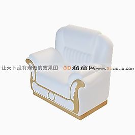 3D單人沙發(fā)模型