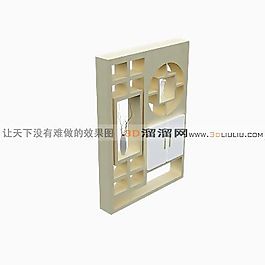 3D陈设柜模型
