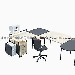 3D辦公桌模型