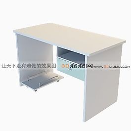 3D電腦桌模型
