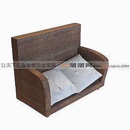 3D雙人沙發(fā)模型