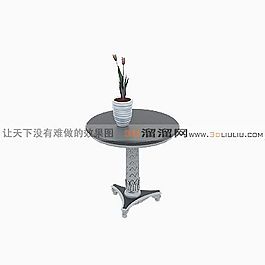 3D圓桌模型