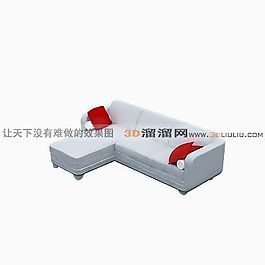 3D多人沙發(fā)模型