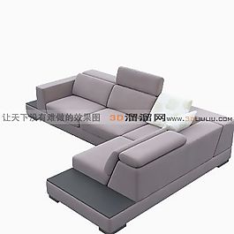 3D多人沙發(fā)模型