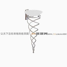 3D歐式壁燈模型
