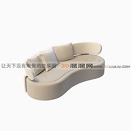 3D三人沙发模型