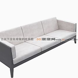 3D三人沙发模型