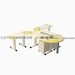 3D辦公桌模型