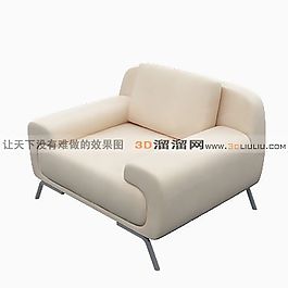 3D單人沙發(fā)模型