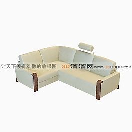 3D多人沙發(fā)模型