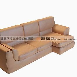 3D多人沙发模型