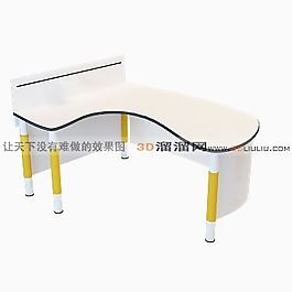 3D辦公桌模型