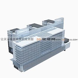 3D辦公樓模型