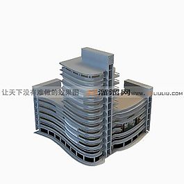 3D辦公樓模型